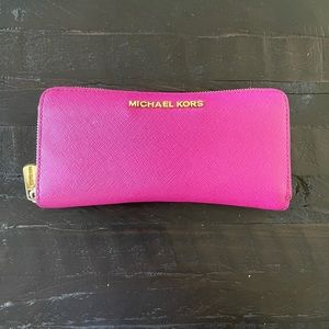 Michael Kors Magenta Wallet